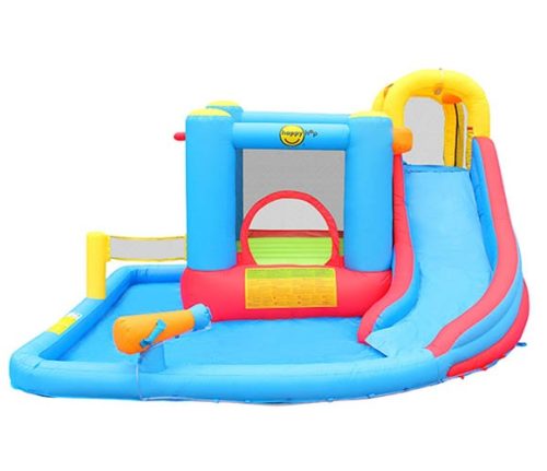 ​פארק מים מתנפח Happy Hop דגם 9251 סאנסט – 5 פעילויות במתקן אחד לחצר | החצר של אלי
