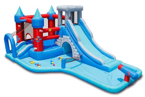 ​פארק מים מתנפח ענק Happy Hop דגם 9261 ספלאש – משולב מגלשה ארוכה ומתחם קפיצה | החצר של אלי