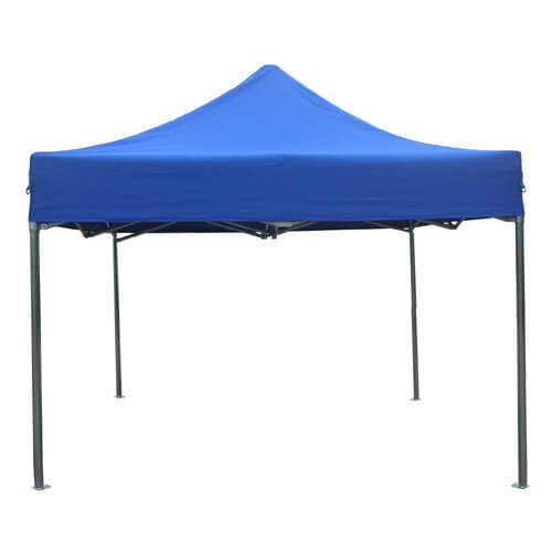 גזיבו מתקפל  לחצר 3X3 כחול ממתכת M-25