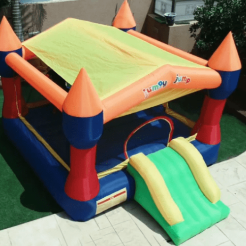 מתקן קפיצה מתנפח לחצר מוצל (עם הצללה) טירת הנסיכים 3627