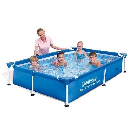 בריכה עם עמודים מלבנית לחצר BestWay 221X150X43 דגם 56401